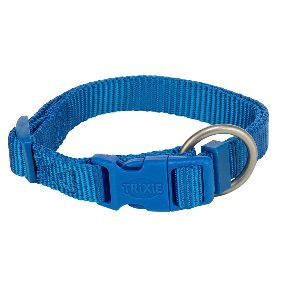 Trixie Premium Dog Collar M-L Blue 35-55 cm 20 mm Woven Adjustable