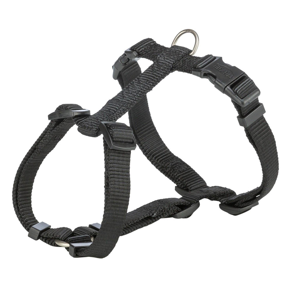 Trixie Premium Dog H-Harness Ergonomic Comfort Black M/L 52-75cm