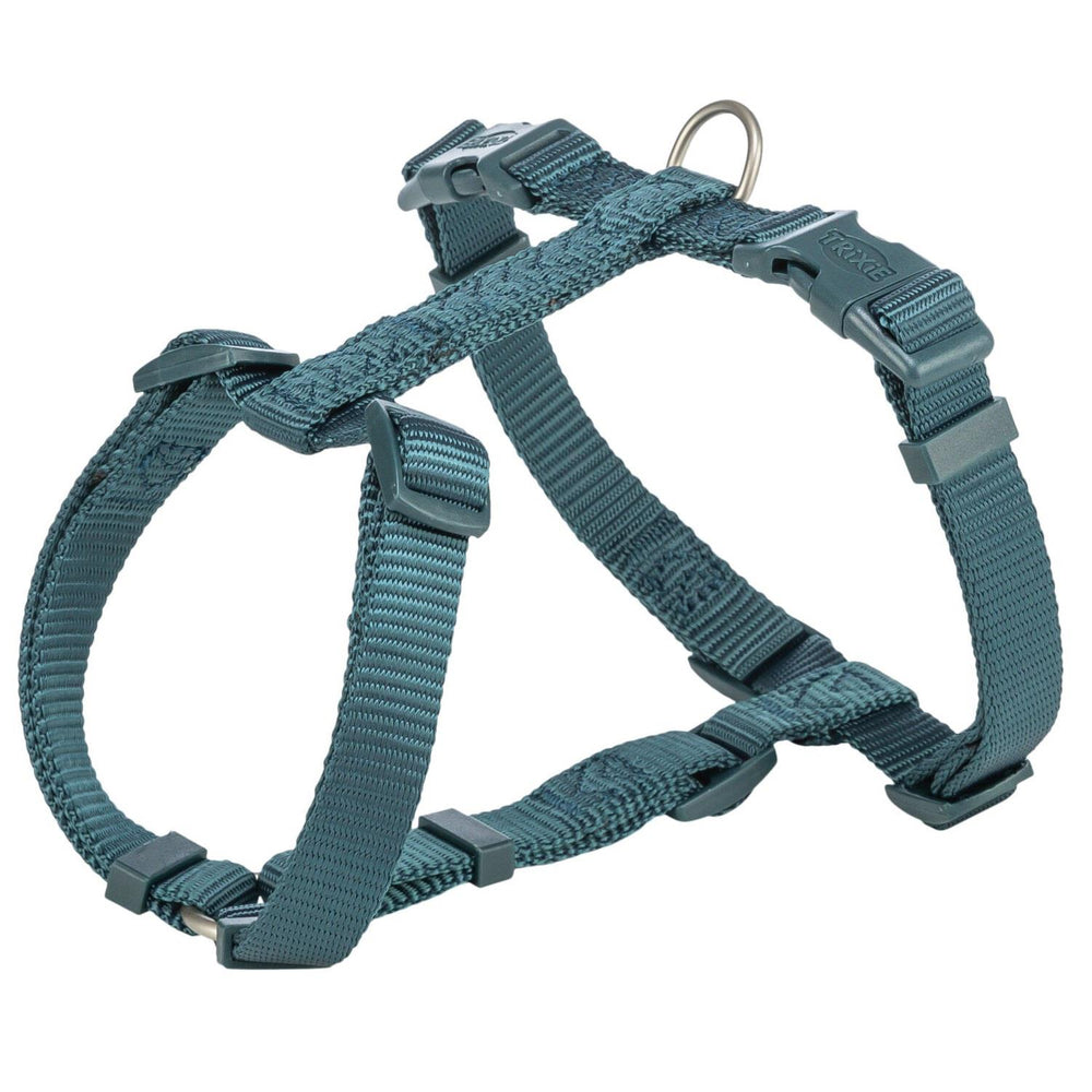 Trixie Premium H-Type Dog Harness Petrol Blue S/M 15mm