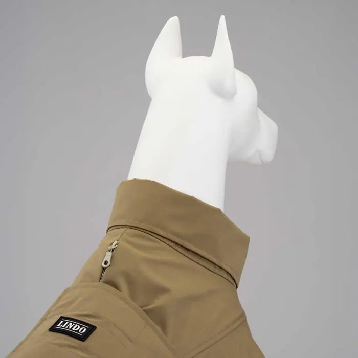 Lindo Trenchkot Coffee Waterproof Dog Raincoat Medium