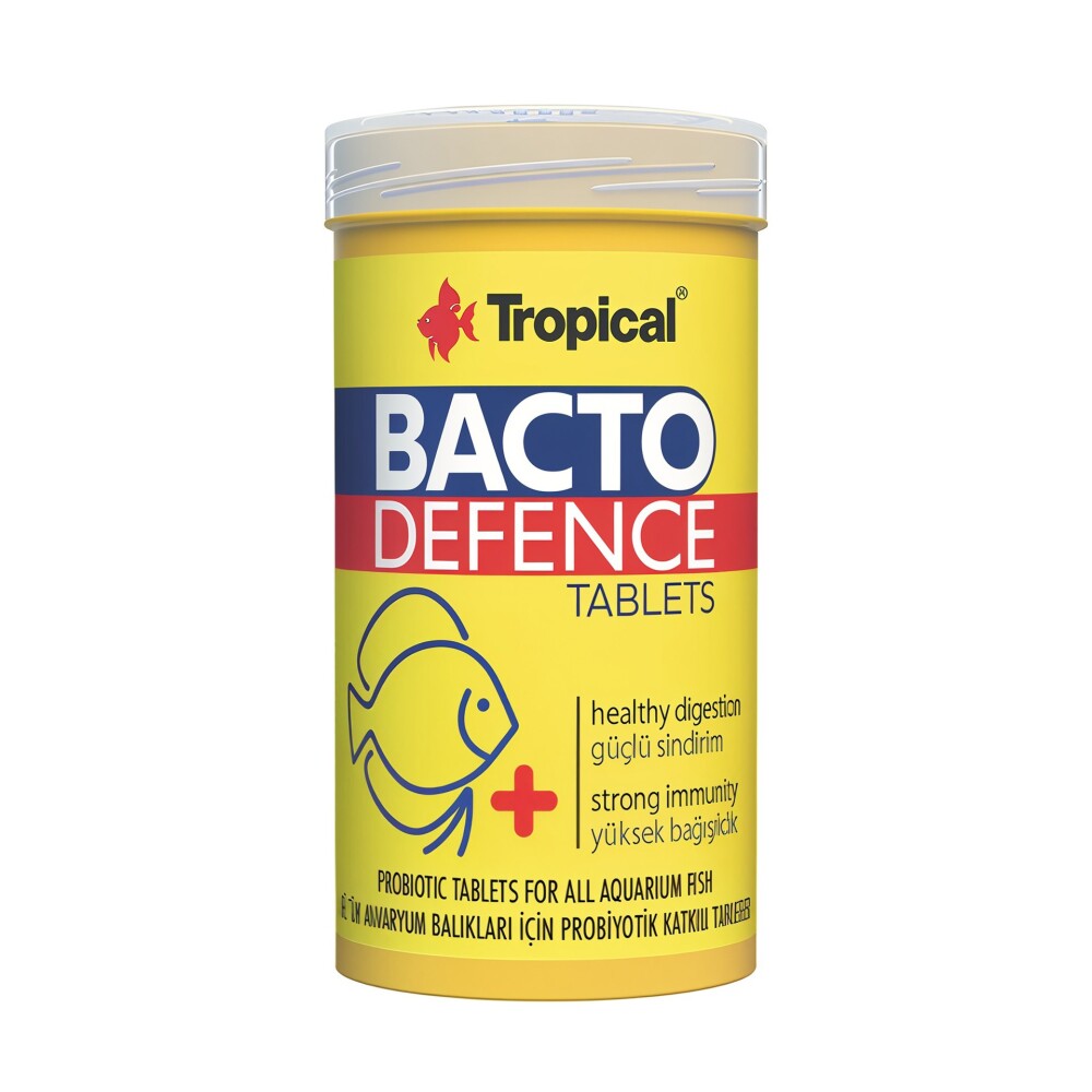 Tropical Bacto Defence Tablets Immune Support Fish Feed 65g