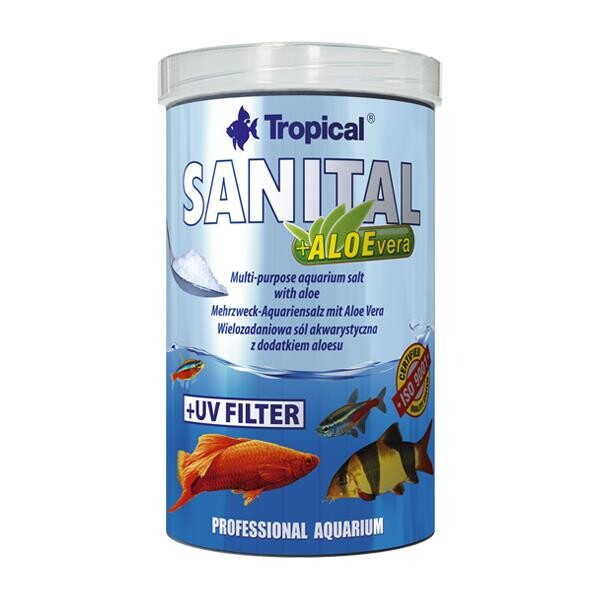 Tropical Sanital & Aloe Vera Aquarium Salt for Fish Care 120g