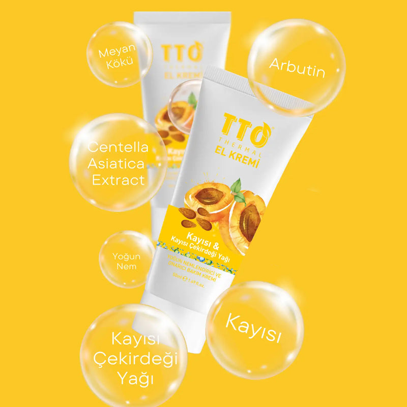 TTO Apricot & Apricot Kernel Oil Hand Cream for Soft Skin 50 ml