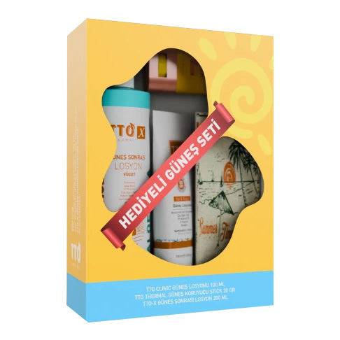 TTO Sun Care Set with Beach Bag 4-Piece Kit
