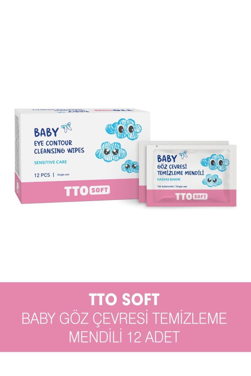Jeomed TTO Soft Baby Eye Cleansing Wipes for Gentle Care 12 Count