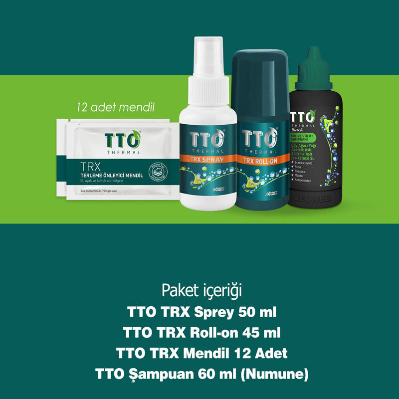 TTO Anti-Perspirant Care Set with Tea Tree Oil 4-Piece Kit
