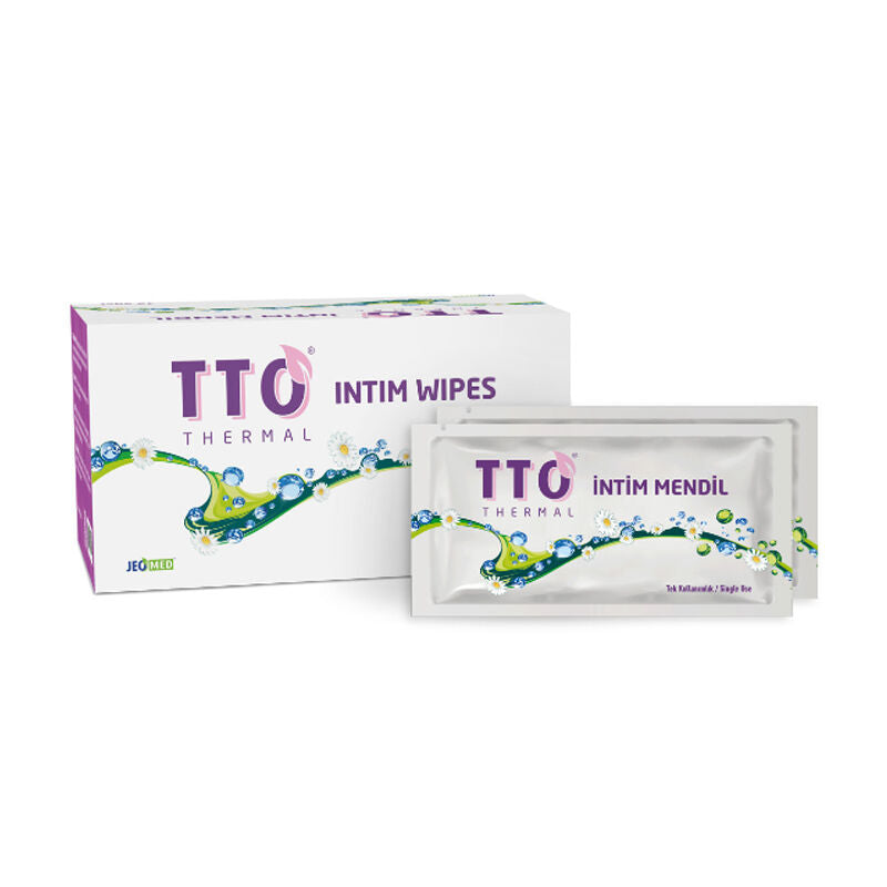 Tto Thermal Intimate Wipes with Tea Tree Oil 12 Count
