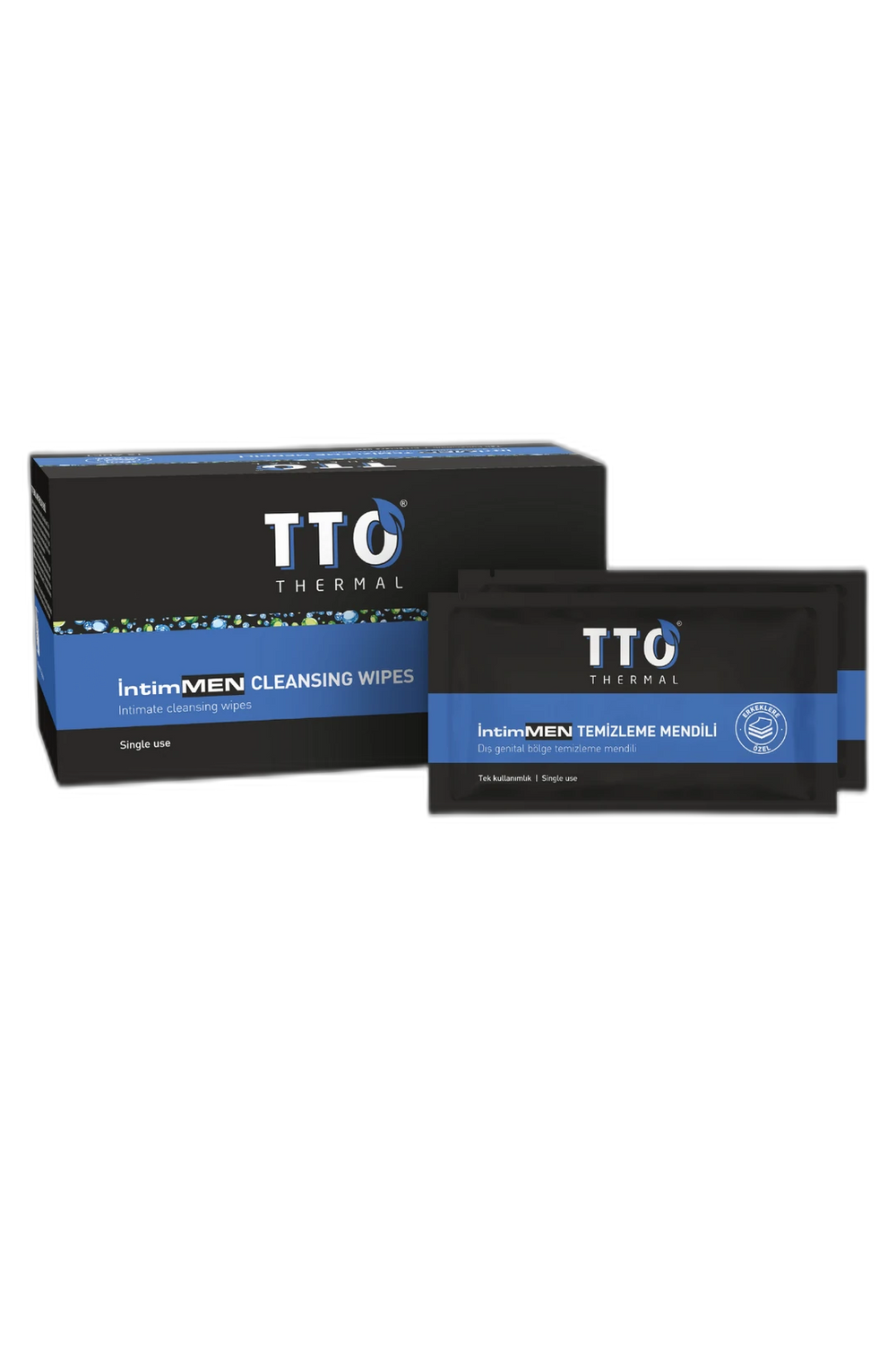 Tto Thermal IntiMen Cleansing Wipes for Men 12 Count