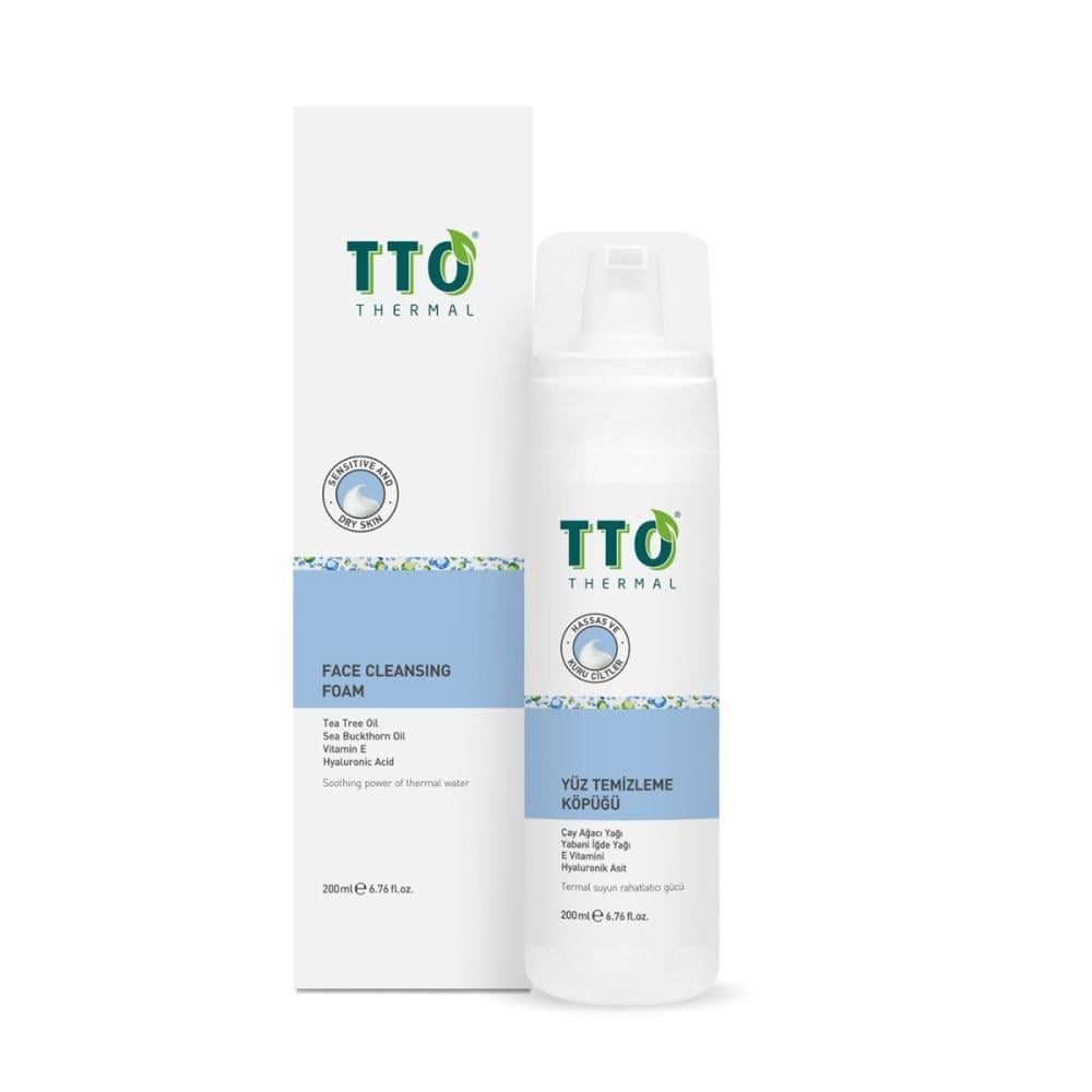 TTO Thermal Face Cleanser Foam 6.76oz - Tea Tree & Vitamins | Natural Ingredients