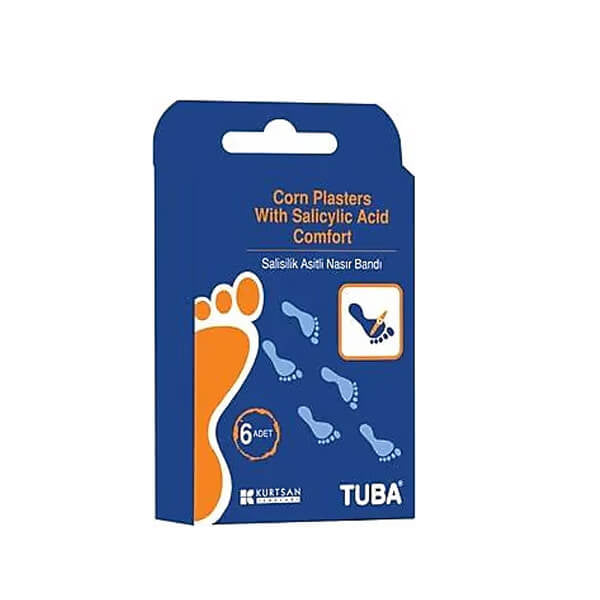 Tuba Corn Plasters Comfort Cushioning Pads 6-Pack
