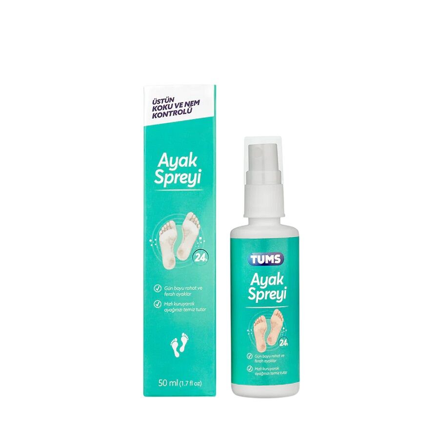 Tums Foot Spray for Odor and Moisture Control 50 ml