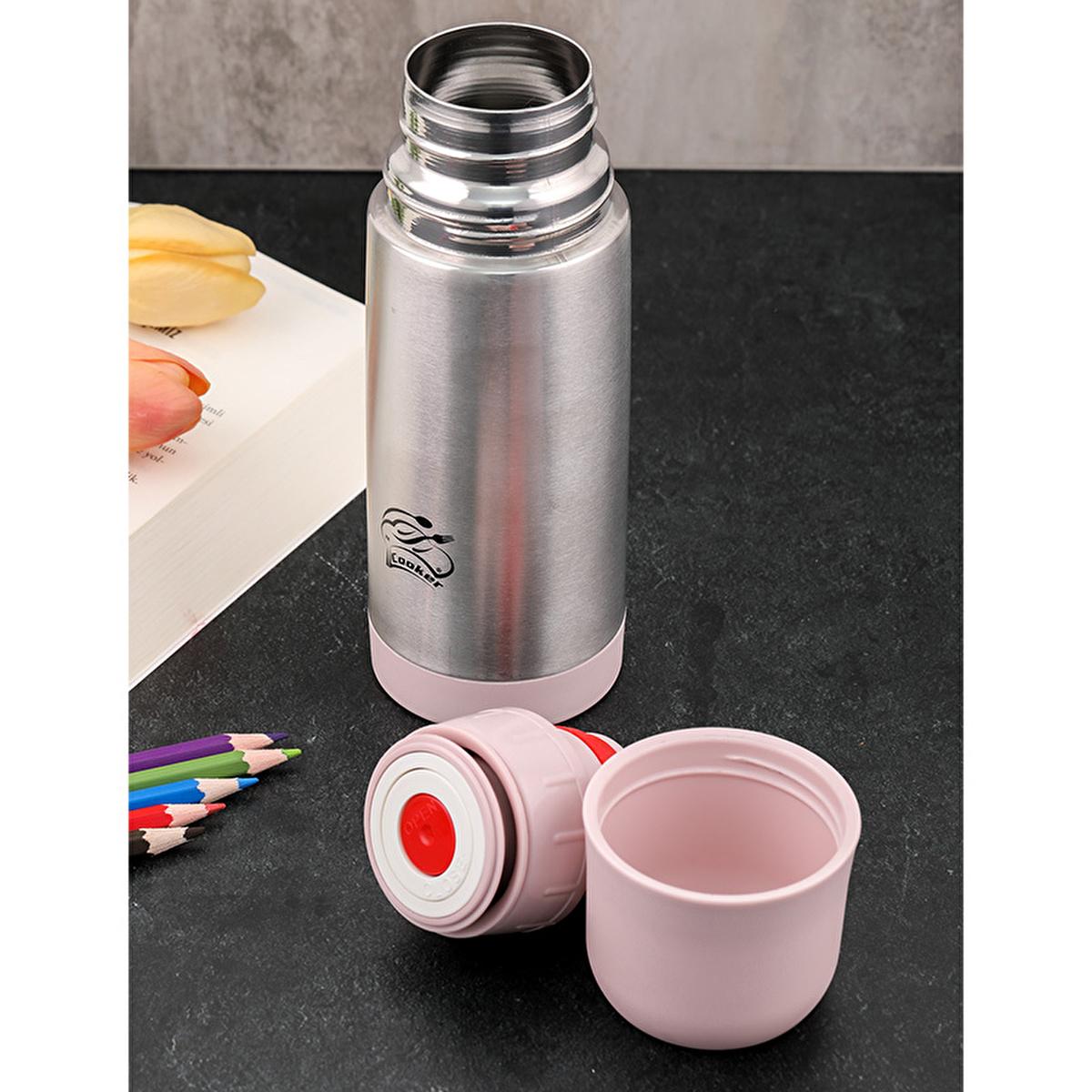 Cooker Stainless Steel Thermos 300ml - Keeps Drinks Hot/Cold for 24 Hours, Double-Walled Insulated Flask Cooker 300ml Stainless Steel Thermos - 24 Hour Temperature Control stainless steel thermos, insulated flask, double-walled thermos, portable beverage container, thermal mug, outdoor gear, eco-friendly products, office essentials, camping accessories, hiking gear