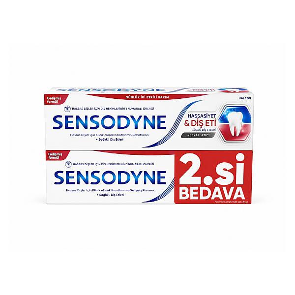 Sensodyne Sensitivity &amp; Gum Plus Whitening Toothpaste 2x75ml
