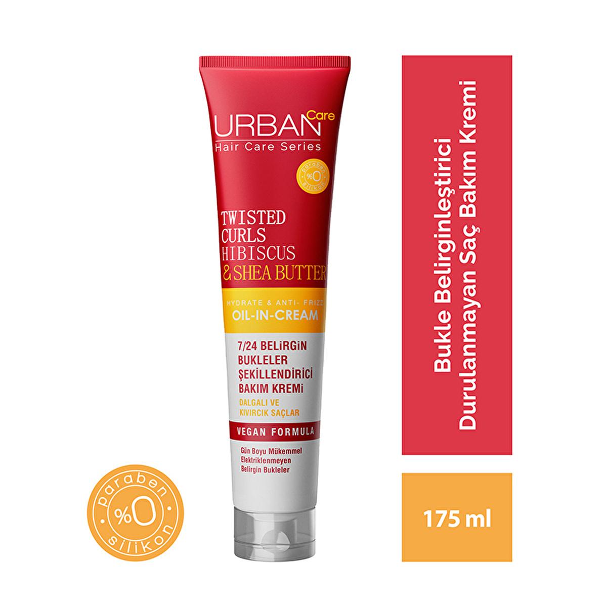 Urban Care Twisted Curls: Hibiscus & Shea Butter Curl Defining Cream - Frizz Control, Intense Moisture, Silicone & Paraben Free - 5.92 fl oz Urban Care Curl Cream: Define Curls, Control Frizz - [Size] curl defining cream, frizz control hair product, hibiscus hair care, shea butter hair cream, curly hair moisturizer, wavy hair product, silicone free curl cream, paraben free hair care, hair care product, curly hair, wavy hair, frizz control, curl definition, hibiscus extract, shea butter, UV filter, silicone-