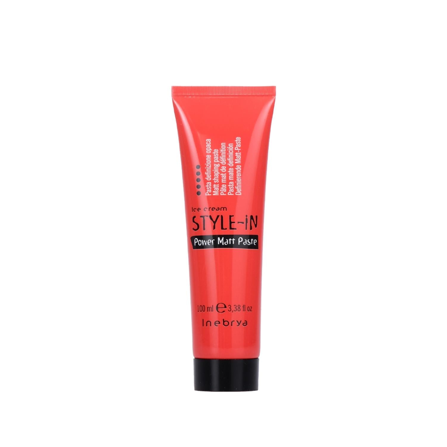 Inebrya Style-In Matt Shaping Paste - 100ml Matte Finish Hair Styling Product for Natural Look Inebrya Matte Hair Paste for Natural Style Hair styling paste, Matte finish hair product, Inebrya Ice Cream hair styling, Style-In hair care, Matt shaping paste, Hair care products, Styling products for men, Styling products for women, Natural finish hair styling, Hair texture and hold
