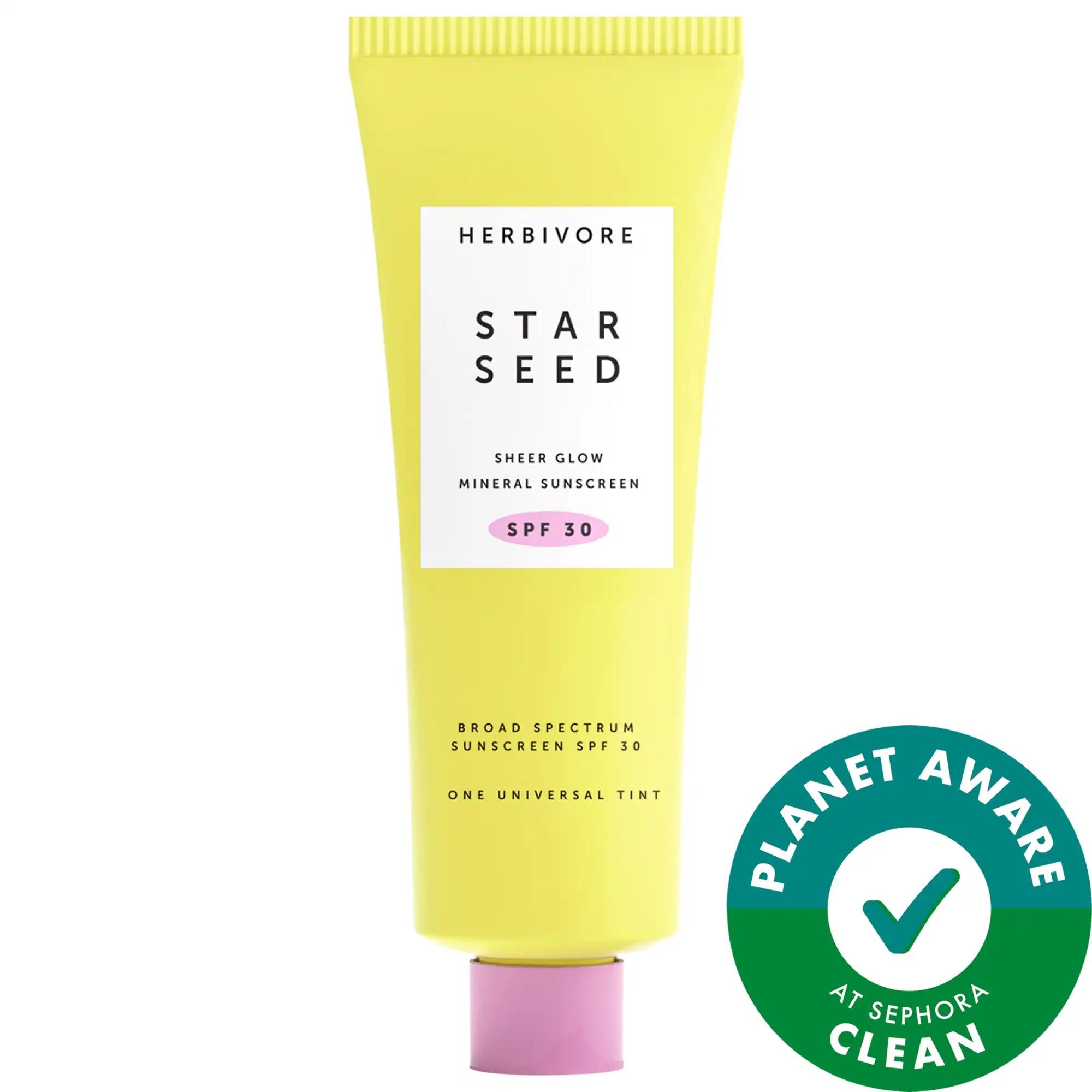 Star Seed 100% Mineral Facial Sunscreen SPF 30 - Silicone-Free, Vitamin C & Prebiotics for Hydration & Even Tone Star Seed Mineral Sunscreen SPF 30 - Clean & Effective Mineral Facial Sunscreen, SPF 30, Silicone-Free Sunscreen, Vitamin C Sunscreen, Prebiotics Skincare, Clean Beauty, Sustainable Skincare, Gluten-Free, Cruelty-Free, Recyclable Packaging, Face Sunscreen, Skincare, Sun Protection, Natural Skincare, Hydrating Sunscreen, Even Tone Skincare