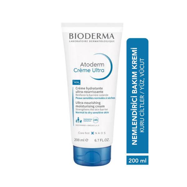 Bioderma Atoderm Ultra Moisturizing Cream for Dry Skin - Gentle, Non-Comedogenic, 6.76 fl oz Bioderma Atoderm Ultra Moisturizing Cream - 6.76 fl oz moisturizing cream, dry skin relief, Bioderma Atoderm Ultra, non-comedogenic moisturizer, gentle skincare, skincare for babies and adults, hydration, skin health, glycerin, niacinamide, tocopherol, face and body care