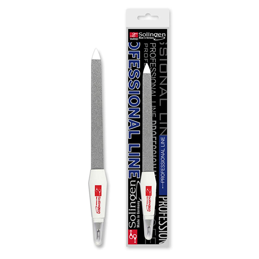 Solingen Nail Care Tool - Double-Sided Cuticle Pusher & Nail File for Professional Grooming at Home - Beauty Accessories
