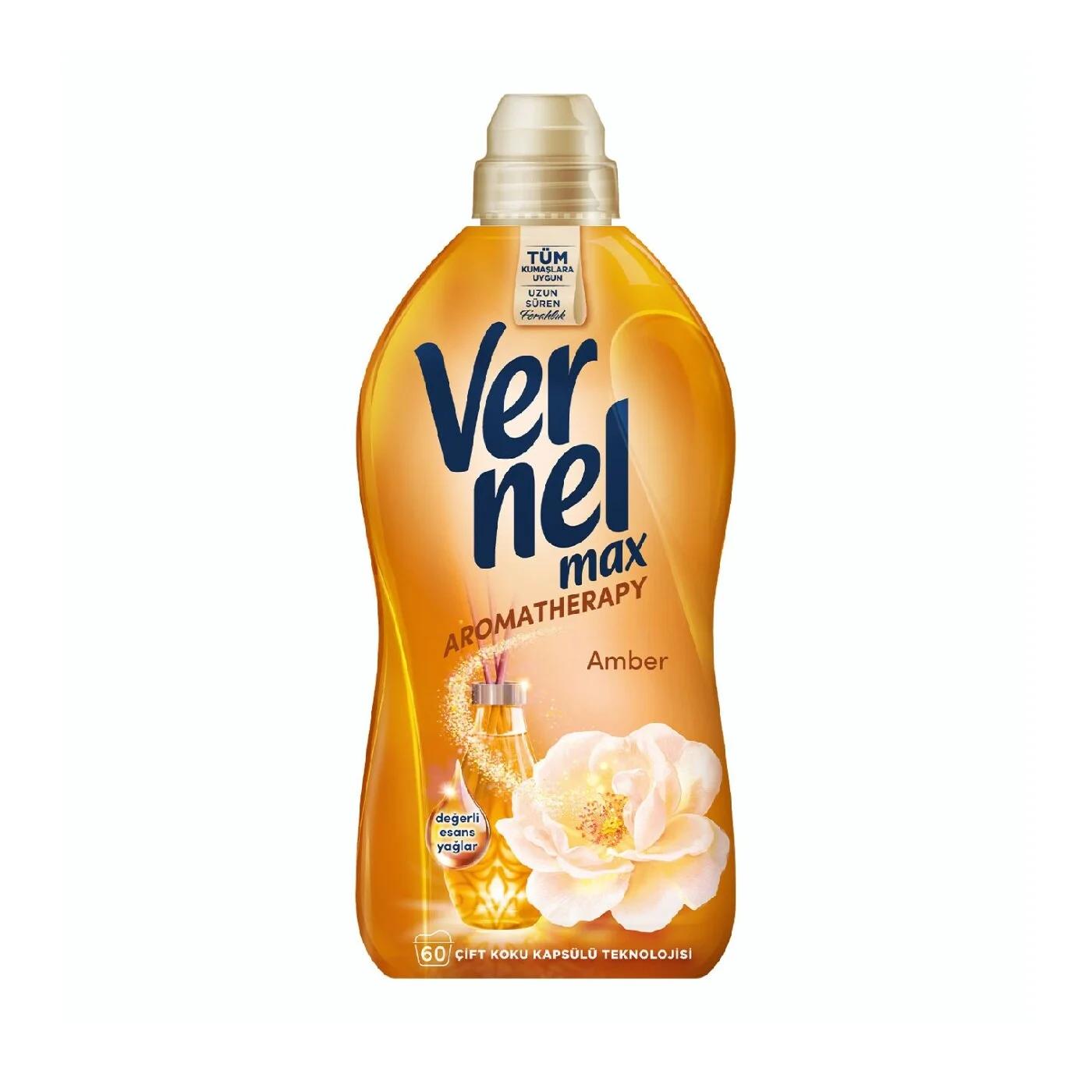 Vernel Max Concentrated Fabric Softener Amber Scent 1440 ml