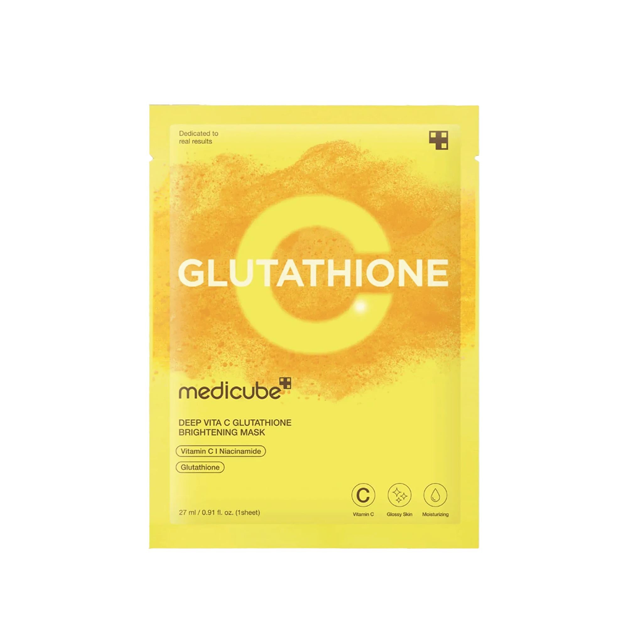 Medicube Deep Vita C Glutathione Brightening Mask 27 ml