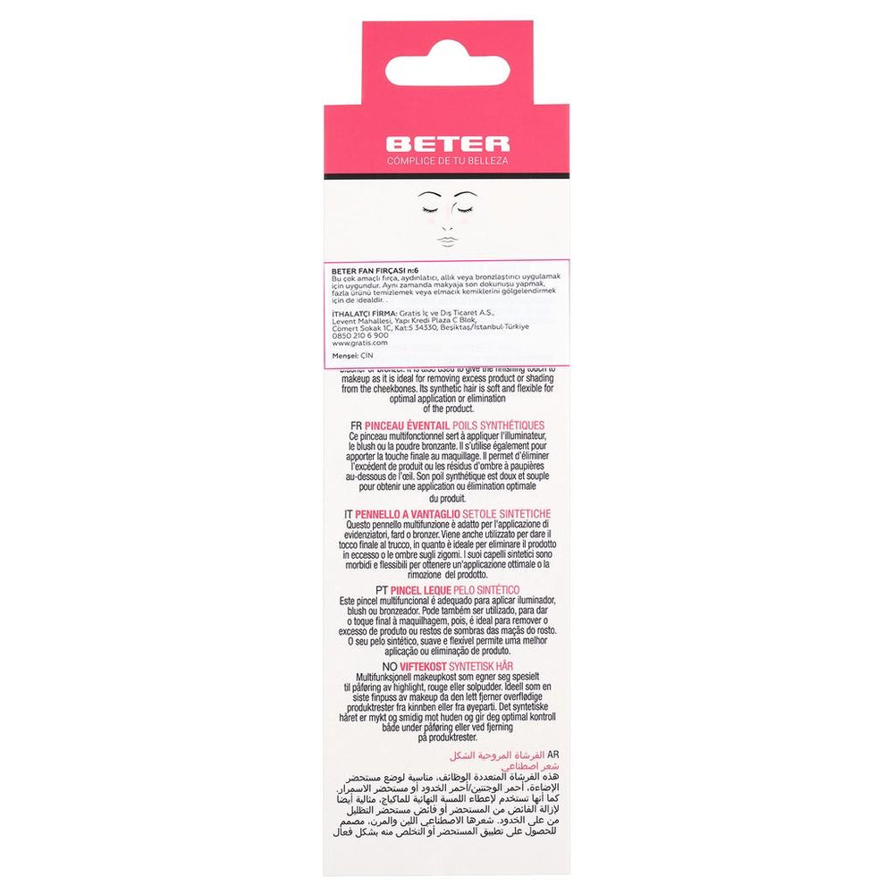 Beter Fan Makeup Brush No. 6 for Flawless Highlighting