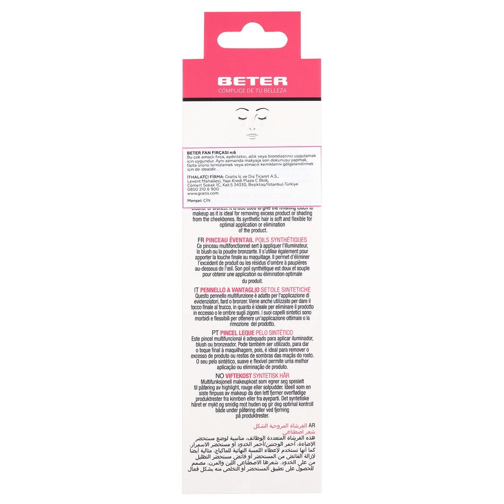 Beter Fan Makeup Brush No. 6 for Flawless Highlighting