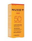 Nuxe Sun SPF 50 Facial Sunscreen: Lightweight Anti-Aging Sun Protection for Face, Water Resistant - 50ml Nuxe Sun SPF 50: Anti-Aging Facial Sunscreen SPF 50 sunscreen, facial sunscreen, sun protection, anti-aging sunscreen, water resistant sunscreen, lightweight sunscreen, sunscreen for face, sunscreen for normal skin, sunscreen for combination skin, sunscreen, face sunscreen, broad spectrum sunscreen, non-greasy sunscreen, Tahitian Gardenia, Vanilla, sun protection for face, anti-aging, skincare, beauty, p