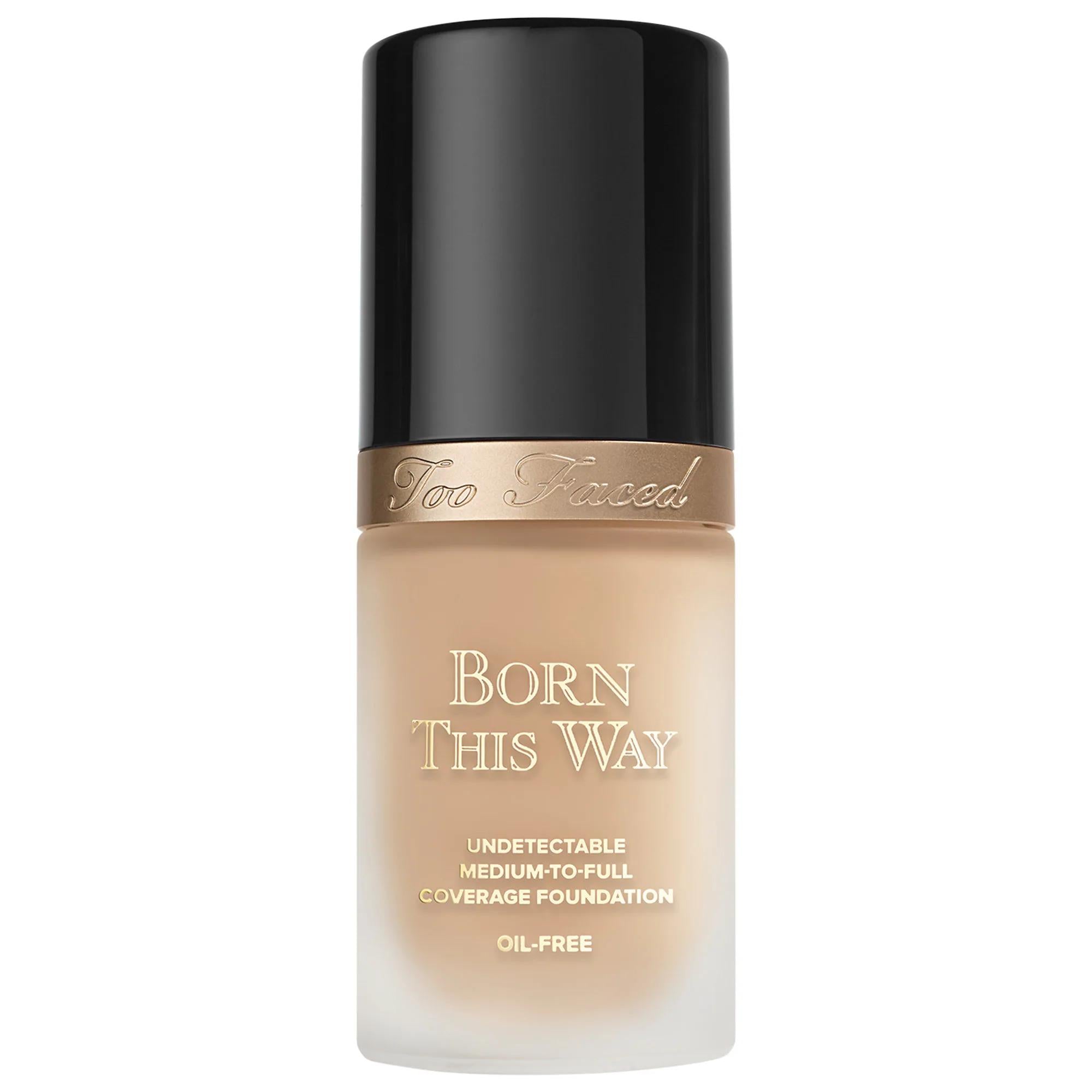 Too Faced Born This Way Natural Finish Longwear Liquid Foundation - Oil-Free, Vegan, Gluten-Free Makeup Born This Way Foundation - Natural Finish, Oil-Free, Vegan natural finish foundation, longwear liquid foundation, oil-free foundation, vegan cosmetics, gluten-free makeup, cruelty-free beauty products, Too Faced, makeup, face makeup, foundation, vegan beauty, cruelty-free makeup, gluten-free beauty, liquid foundation, long-lasting makeup, natural makeup look, undetectable coverage, hydrating foundation
