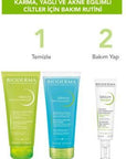 Bioderma Sebium Foaming Gel Active: Oil Control & Acne Defense - Gentle, Hypoallergenic Face Wash for Oily & Acne-Prone Skin (6.76 fl oz) Bioderma Sebium: Oil Control Face Wash for Acne-Prone Skin Bioderma Sebium Foaming Gel, Bioderma, Sebium, Foaming Gel, oily skin cleanser, acne-prone skin wash, non-comedogenic face wash, hypoallergenic cleansing gel, SeboRestore technology cleanser, paraben free face wash, soap free face wash, facial cleanser, acne cleanser, gentle cleanser, sensitive skin cleanser, oil 