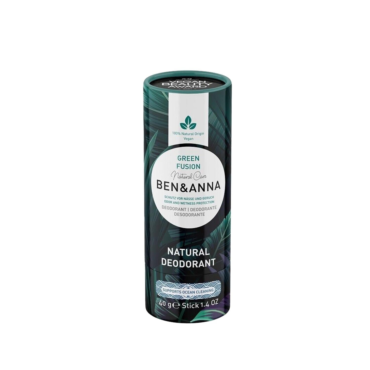 BEN & ANNA Natural Deodorant Green Fusion - Eco-Friendly, Chemical-Free, 40g BEN & ANNA Natural Deodorant - Eco-Friendly & Chemical-Free Natural Deodorant, Organic Deodorant, Eco-Friendly Personal Care, Chemical-Free Deodorant, BEN & ANNA Green Fusion, Green Deodorant, Natural Personal Care, Sustainable Deodorant, Health-Conscious Deodorant, Sensitive Skin Deodorant