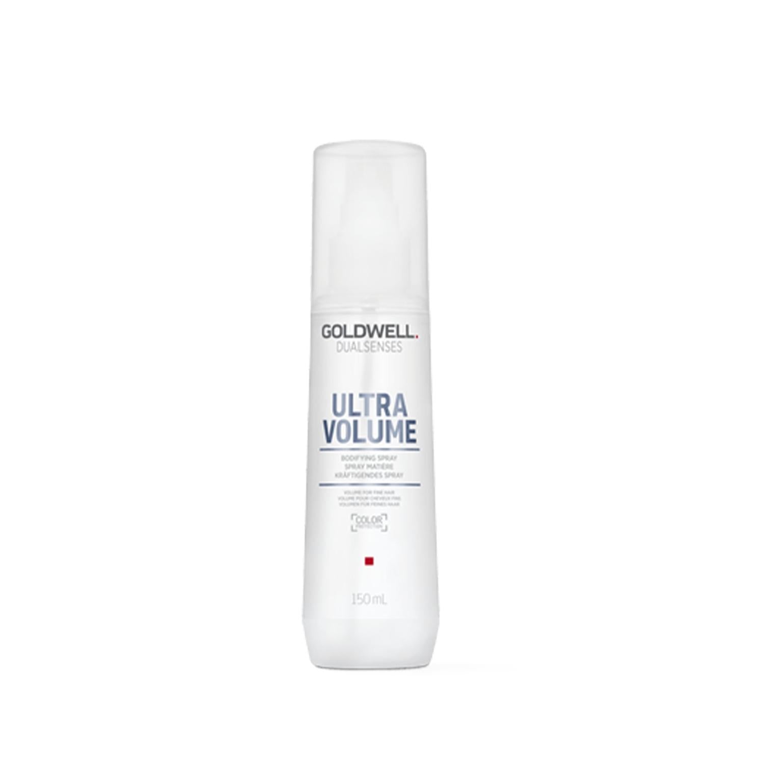 Goldwell Dualsenses Ultra Volume Hair Spray for Added Volume and Style - 150ml Goldwell Dualsenses Ultra Volume Hair Spray - Add Volume hair spray, volume enhancing spray, Goldwell Dualsenses, Ultra Volume hair product, hair styling spray, volumizing hair spray, hair volume booster, styling products for fine hair, hair care for limp hair, Goldwell hair products