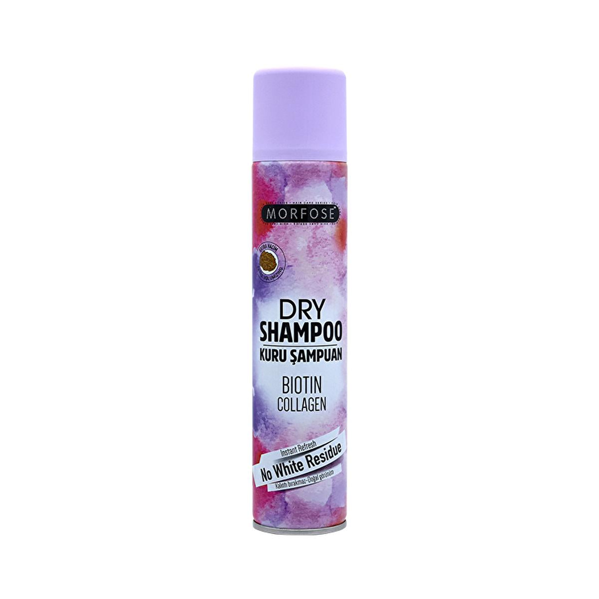 morfose-dry-shampoo-200ml, morfose-dry-shampoo-packaging, morfose-dry-shampoo-application Morfose Dry Shampoo - Extra Volume with Biotin & Collagen for All Hair Types | 200 ml Morfose Ekstra Hacim Dry Shampoo 200 ml morfose, dry-shampoo, extra-volume, biotin, collagen, hair-care, clean-hair, voluminous-hair, greasy-hair-solution, ai-generated