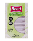 Benri Organic Cotton Buds for Gentle Daily Care 200 Count