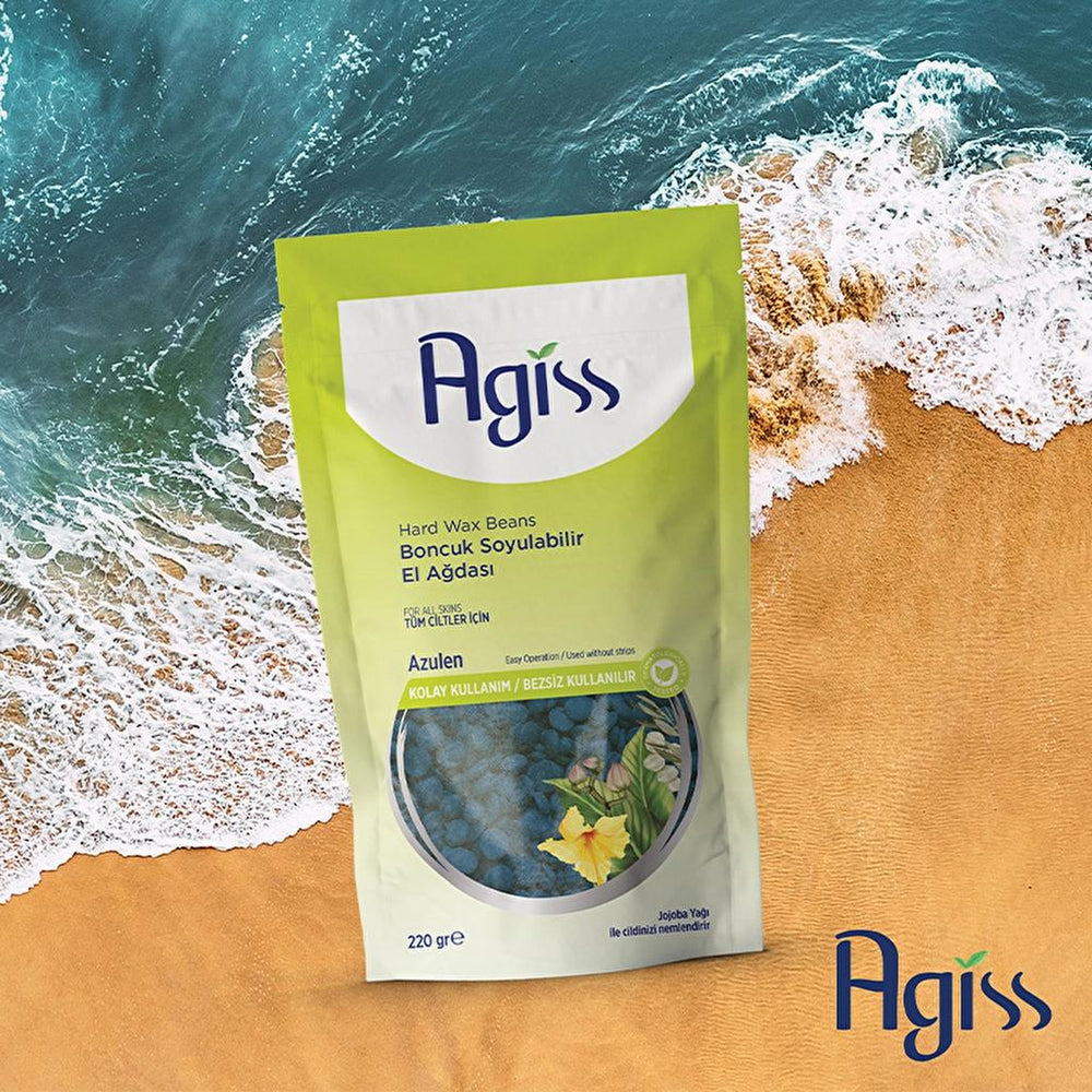 Agiss Azulene Hard Wax Beads for All Skin Types 220g