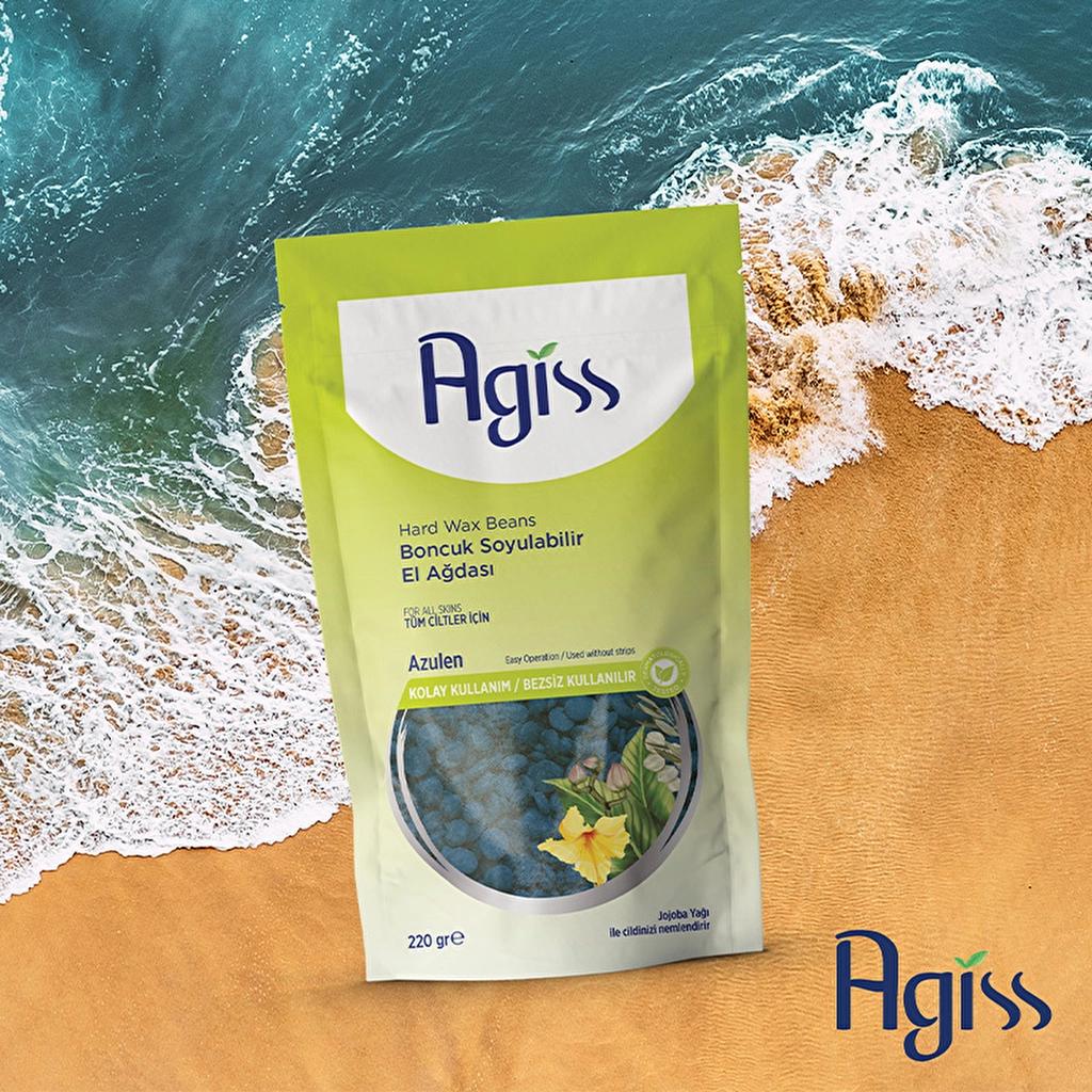 Agiss Azulene Hard Wax Beads for All Skin Types 220g
