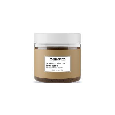 maruderm coffee green tea body scrub 250 ml, vitalizing body scrub with coffee and green tea extracts Maruderm Coffee & Green Tea Body Scrub - Revitalizing Exfoliant | 250 ml Maruderm Coffee Green Tea Body Scrub - 250 ml maruderm, body-scrub, coffee-scrub, green-tea-scrub, vegan, exfoliation, skincare, body-care, natural-ingredients, ai-generated