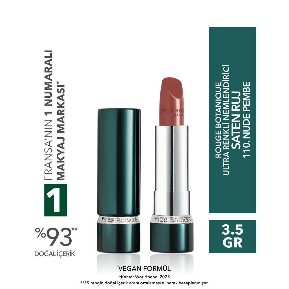 Rouge Botanique Satin Lipstick in 110 Nude Pink 3.5g