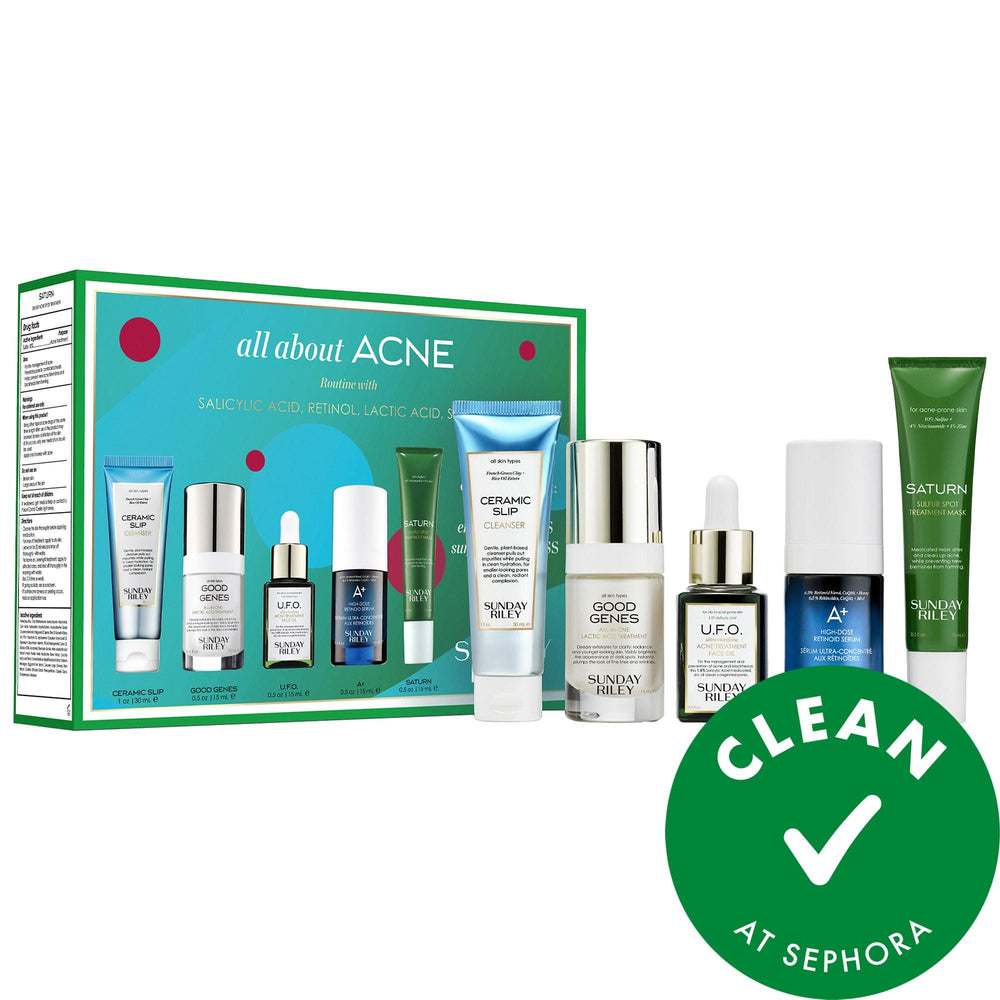 Dermalogica All About Acne Breakout + Blackhead Set - Acne Treatment Skincare Routine with Salicylic Acid, Retinoid Complex Dermalogica Acne Treatment Set with Salicylic Acid & Retinoid Acne Treatment Set, Skincare Routine for Acne, Salicylic Acid Products, Retinoid Complex Skincare, Sulfur Acne Treatment, Cruelty-Free Skincare, Gluten-Free Skincare, Acne Skincare, Blackhead Treatment, Skincare for Sensitive Skin, Comprehensive Skincare Routine