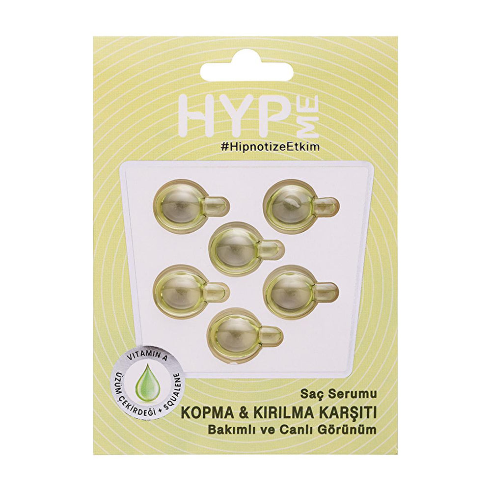 Hyp Me Hair Serum, Anti-Breakage Hair Care with Vitamin A & Squalene Oil - Nourishing Hair Treatment for Damaged - Hair Mask