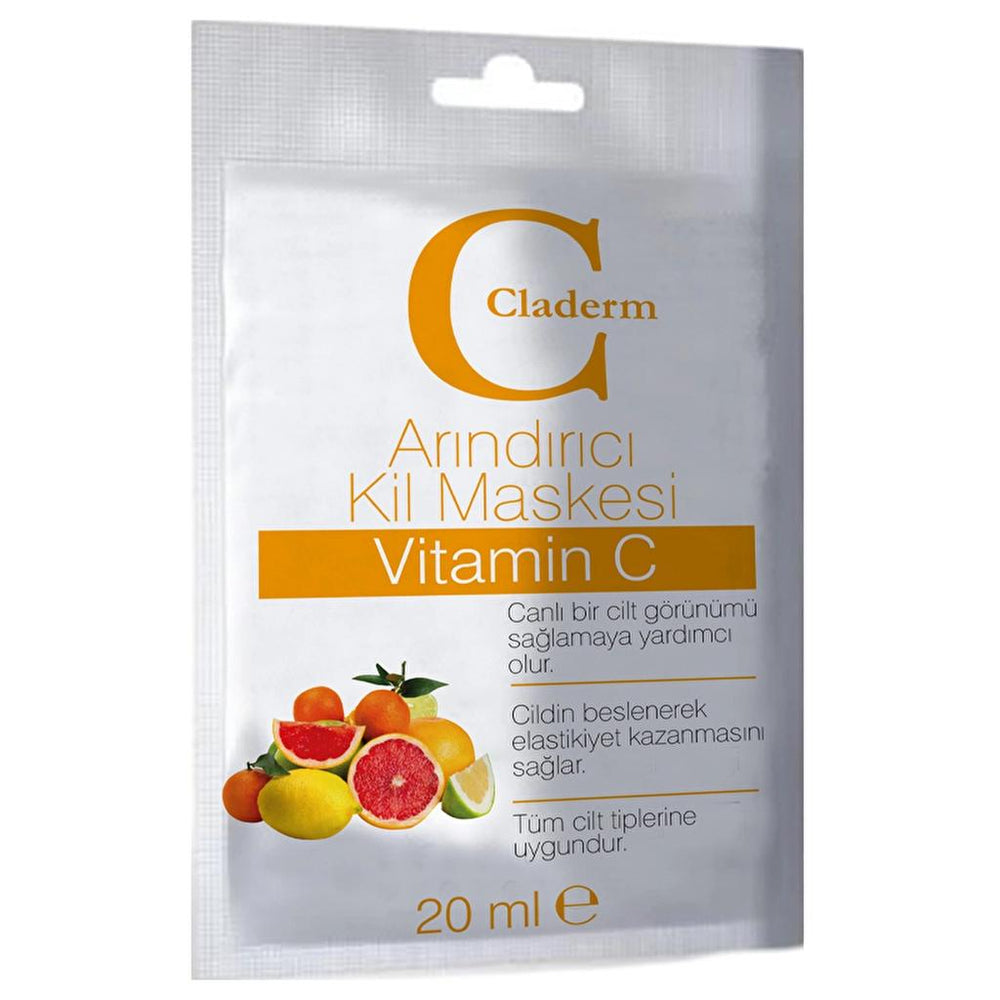 Claderm Vitamin C Purifying Clay Mask for Brightening 20 ml