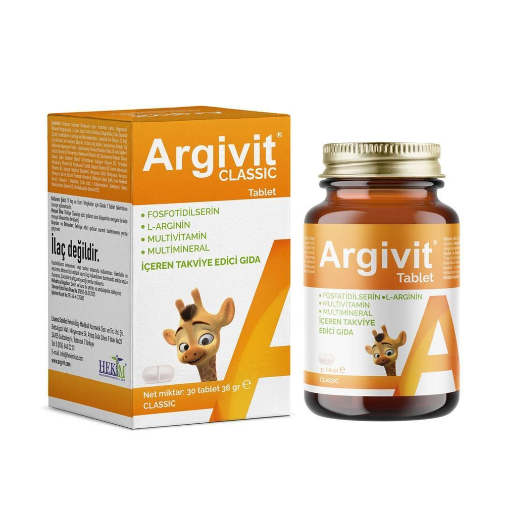 Argivit Multivitamin Supplement - 30 Tablets - Vitamin & Supplement