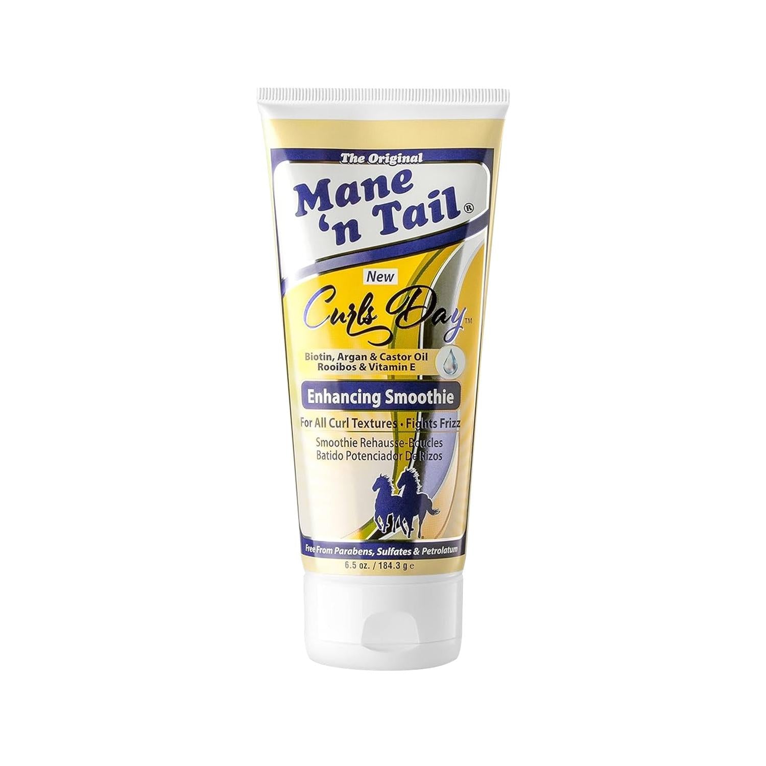 Mane 'n Tail Curls Day Enhancing Smoothie Anti-Frizz Moisturizing Hair Cream for Curly Hair - 184g Mane 'n Tail Curls Day Enhancing Smoothie - Anti-Frizz Hair Cream curly hair care, anti-frizz hair product, moisturizing hair cream, Mane 'n Tail Curls, daily hair styling product, hair moisturizer, curl enhancer, frizz control, curly hair solution, hair care routine, Mane 'n Tail hair products