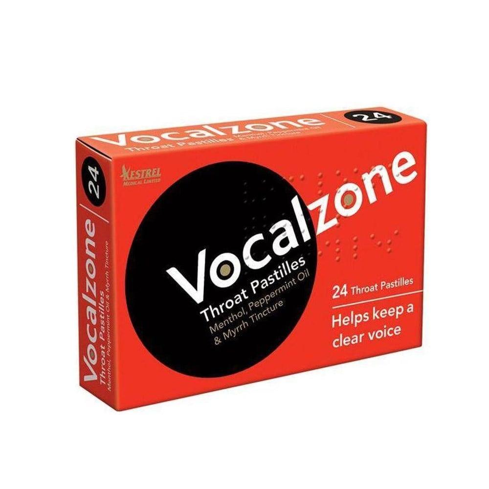 Vocalzone Throat Lozenges - Soothe & Protect Your Voice with Menthol, Myrrh & Peppermint - 24 Count Vocalzone Throat Lozenges - Soothe Your Throat with Menthol & Myrrh Vocalzone Throat Lozenges, Throat Soothing Lozenges, Vocal Health Care, Menthol Throat Lozenges, Myrrh Tincture Throat Care, Singers, Vocalists, Teachers, Public Speakers, Throat Irritation, Throat Discomfort, Pastille, Lozenges, England, 24 Count