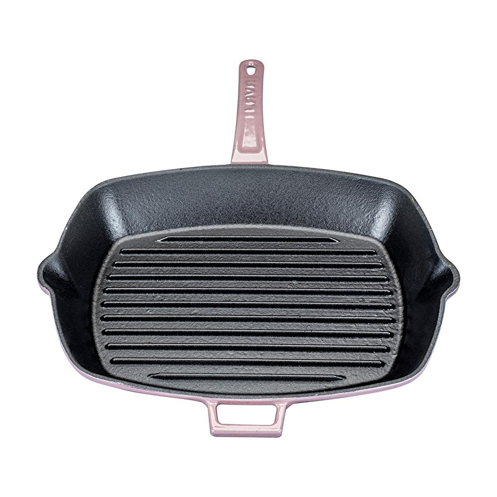 Lava Cast Iron Rectangular Grill Pan - 10.24 x 12.60 inches, Durable Enamel Coating, Versatile Cooking - view 3