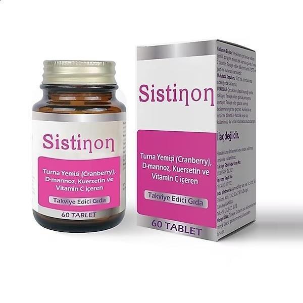 Sistinon - Cranberry Supplement for Urinary Tract Health, 60 Tablets - Natural Urinary Support with D-mannose and Quercetin Cranberry Supplement for Urinary Tract Health - Sistinon Cranberry Supplement, Urinary Tract Health, Dietary Supplement, Natural Urinary Support, Cranberry Extract Tablets, Health Supplements, UTI Prevention, Women's Health, Men's Health, Preventive Care, Immune Support, Natural Remedies