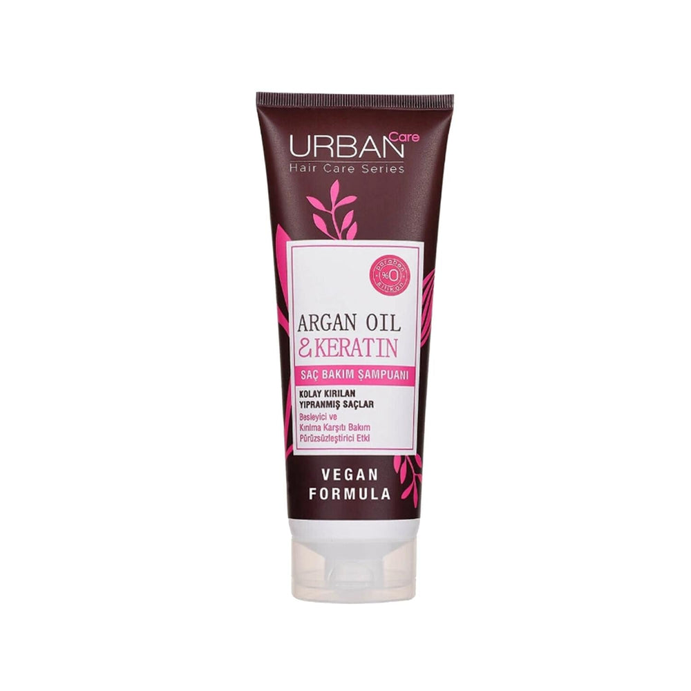 Urban Care Argan Oil & Keratin Shampoo: Repairs, Strengthens & Shines Ð Vegan, Cruelty & Silicone-Free Ð For Damaged, Breaking Hair (8.45 fl oz) - image 3