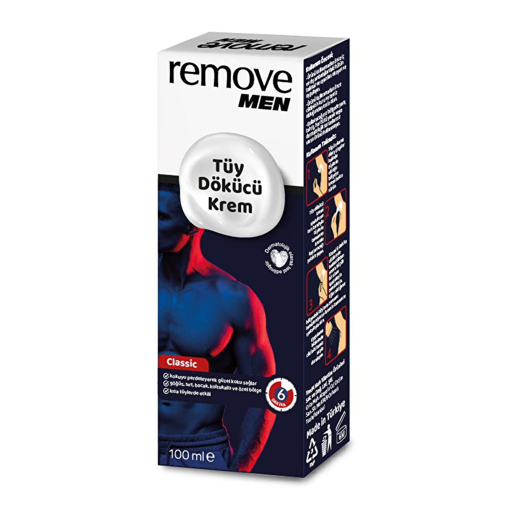 Remove Men Hair Removal Cream for Men - 6 Minute Quick Action, Dermatologically Tested, 3.38 fl oz - view 2