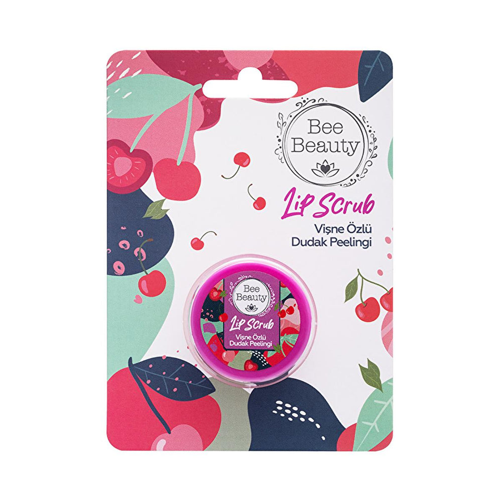 Bee Beauty Cherry Lip Scrub with Vitamin E - 13g Exfoliating Lip Care for Smooth, Healthy Lips Bee Beauty Cherry Lip Scrub - Exfoliate & Nourish lip scrub, cherry flavored lip care, Vitamin E lip nourishment, exfoliating lip product, Bee Beauty lip peeling, lip care, natural lip products, nourishing lip scrub, flavored cosmetics, beauty products for dry lips, healthy lip care routine, smooth lips, lipstick preparation, lip care essentials, beauty and personal care