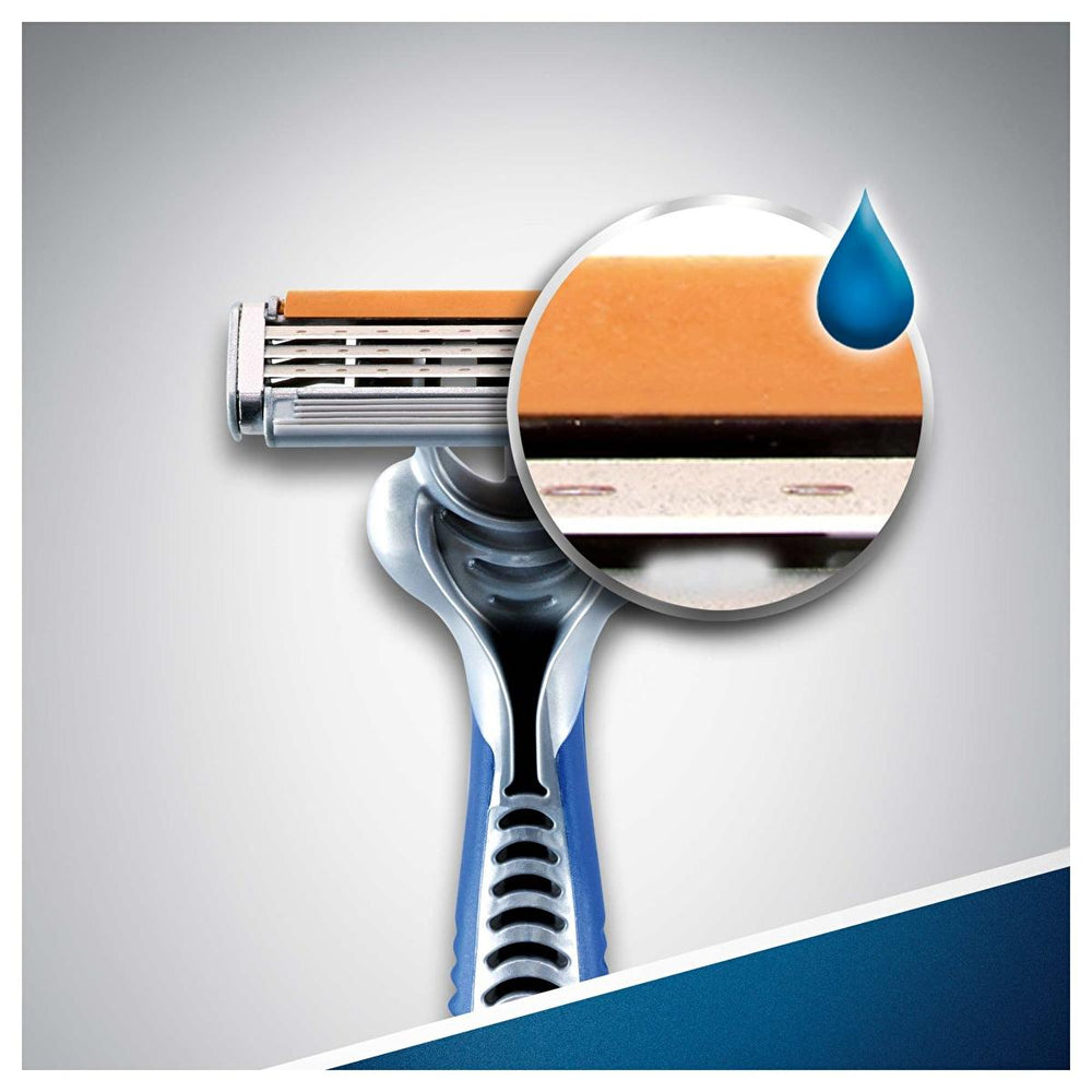 Gillette Blue3 Disposable Razor for Men - Smooth Shave, Comfortgel Technology, 3 Chrome-Coated Blades - view 6
