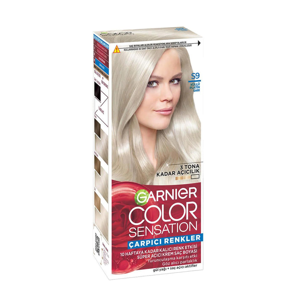 Garnier Color Sensation S9 Ashy Platinum Blonde Hair Dye